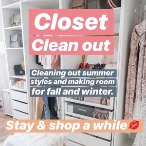 CLOSET CLEAN OUT ✨